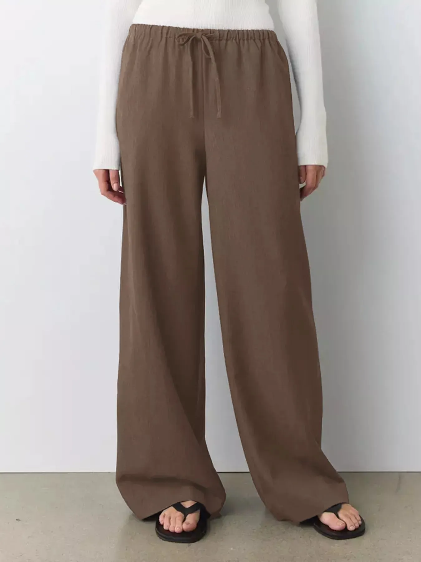 Wide Leg Drawstring Pants sold by Charming Charlie