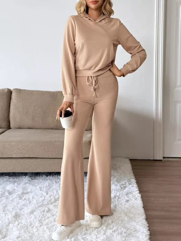 Long Sleeve Hoodie and Pants Set sold by Charming Charlie