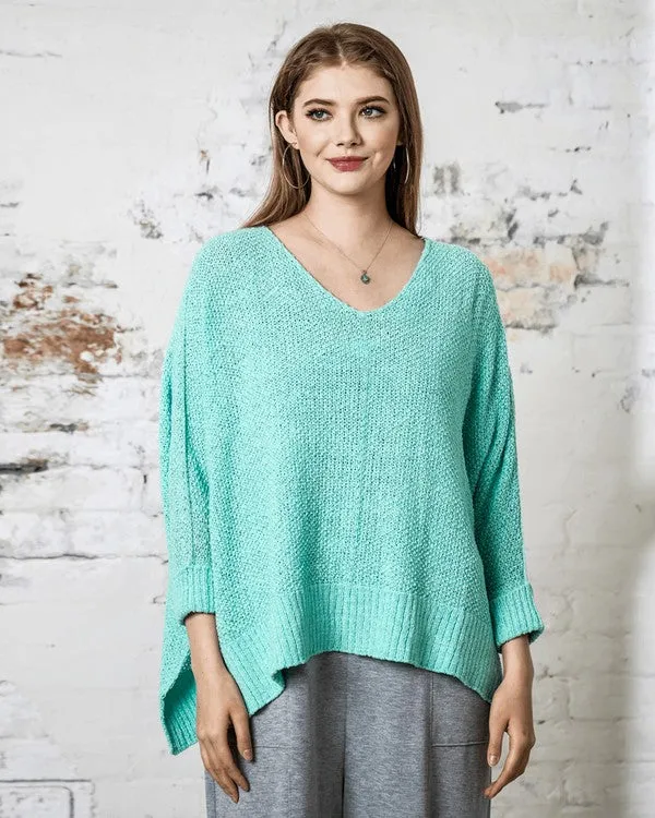 Oversized High Low Loose Lightweight Sweater sold by Charming Charlie product image thumbnail 5