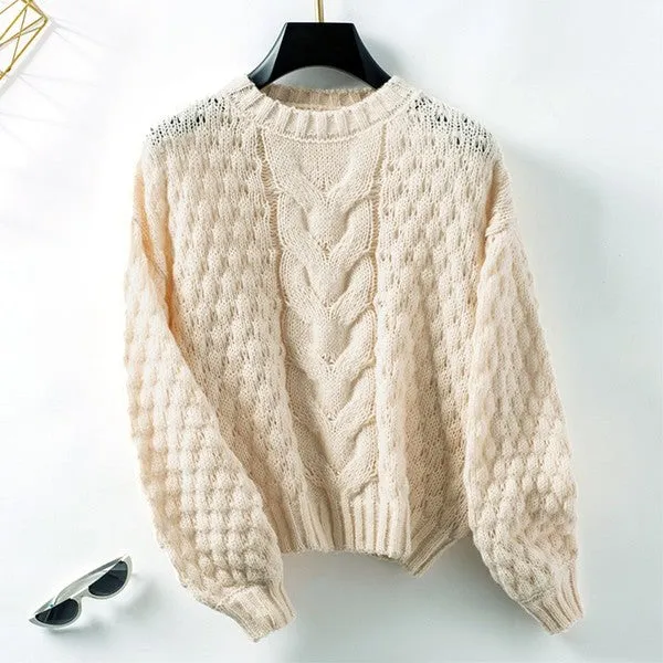 Chunky knit sweater sold by Charming Charlie product image thumbnail 3