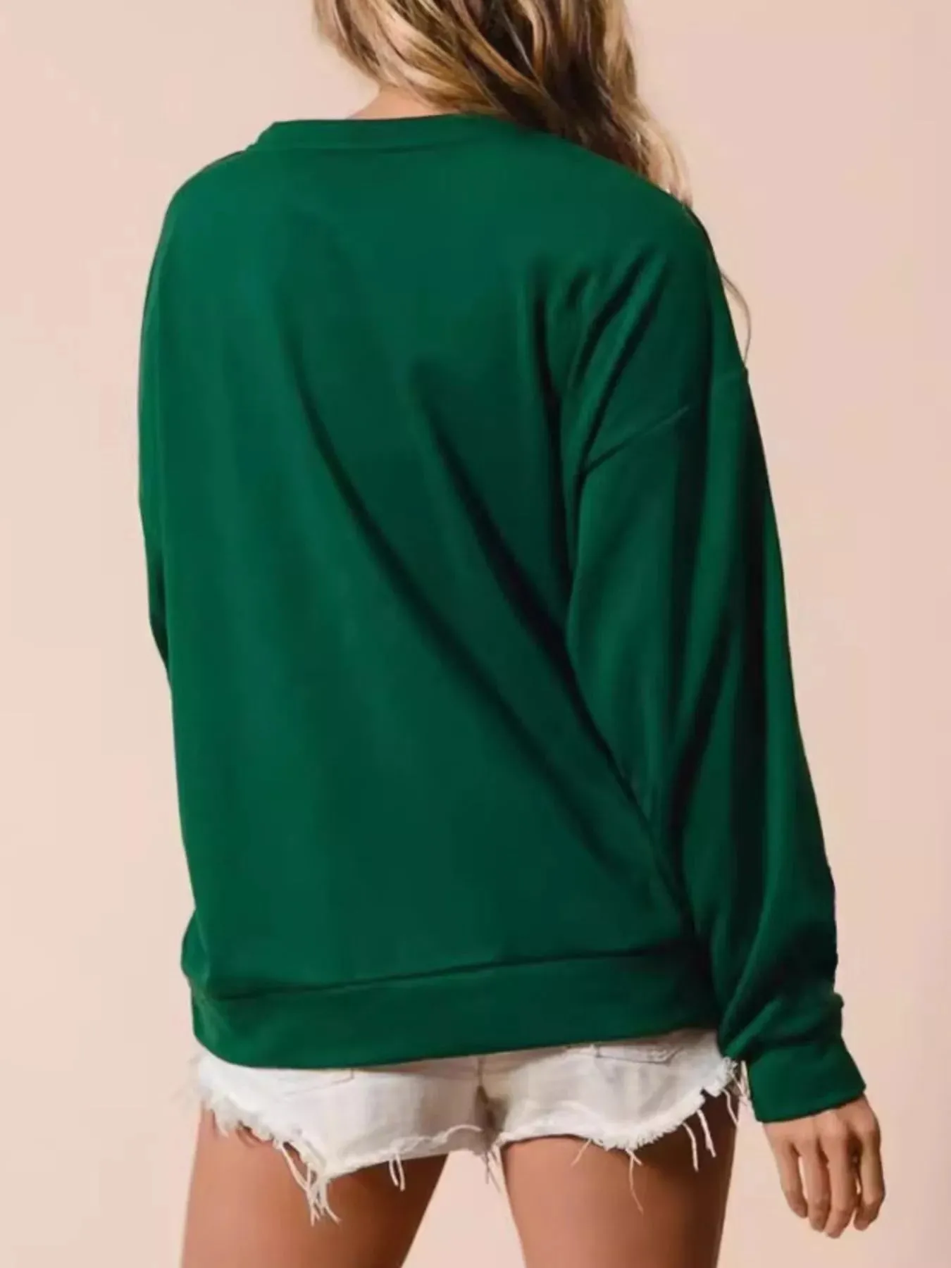 Christmas Gingerbread House Sequin Sweatshirt sold by Charming Charlie product image thumbnail 3