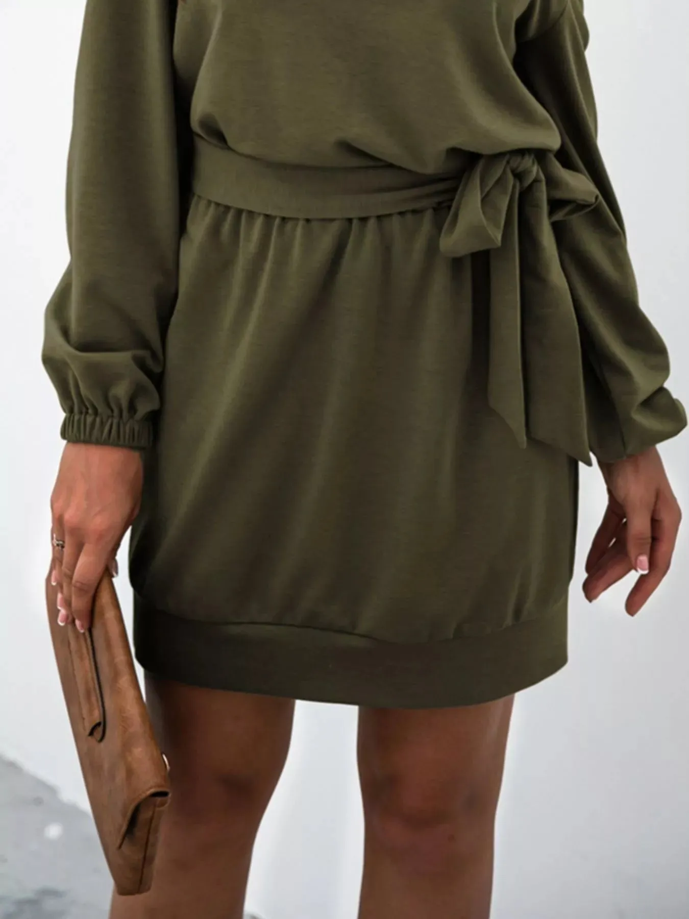 One Shoulder Tie Waist Dress sold by Charming Charlie product image thumbnail 4