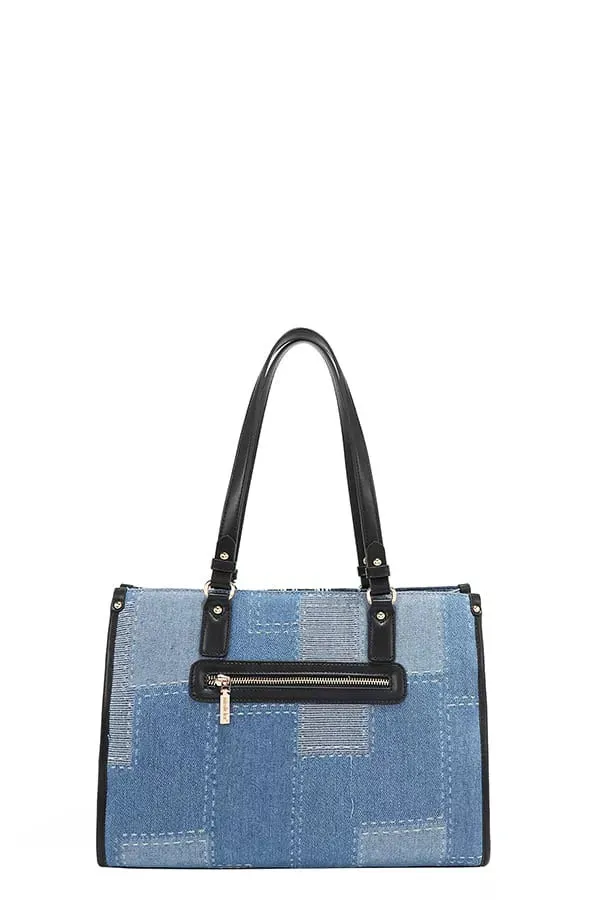 Nicole Lee USA Bosque de Amor Denim Tote Bag sold by Charming Charlie product image thumbnail 5