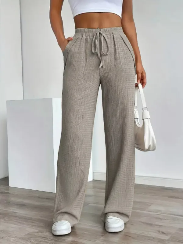 Texture Wide Leg Pants sold by Charming Charlie