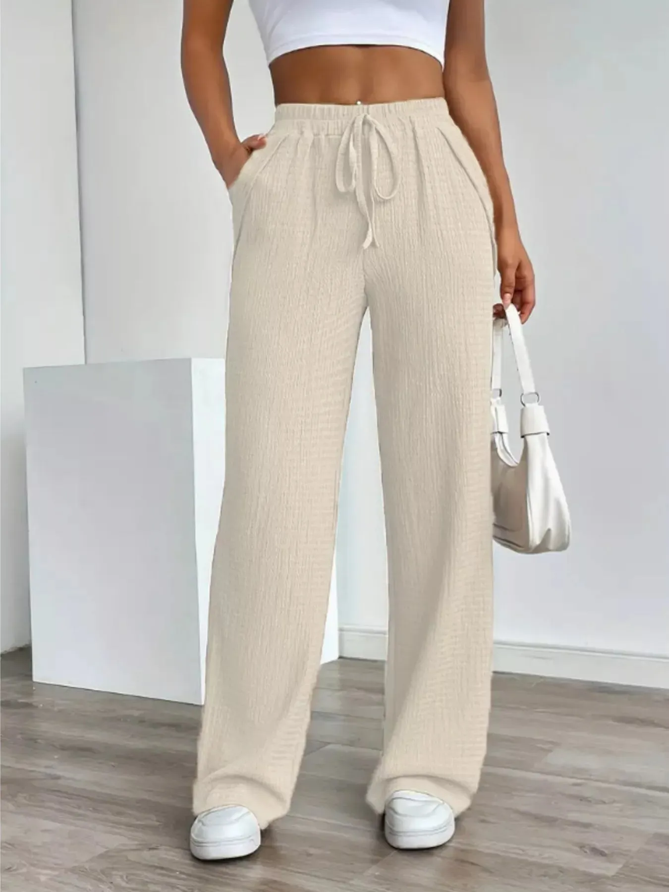 Texture Wide Leg Pants sold by Charming Charlie product image thumbnail 5
