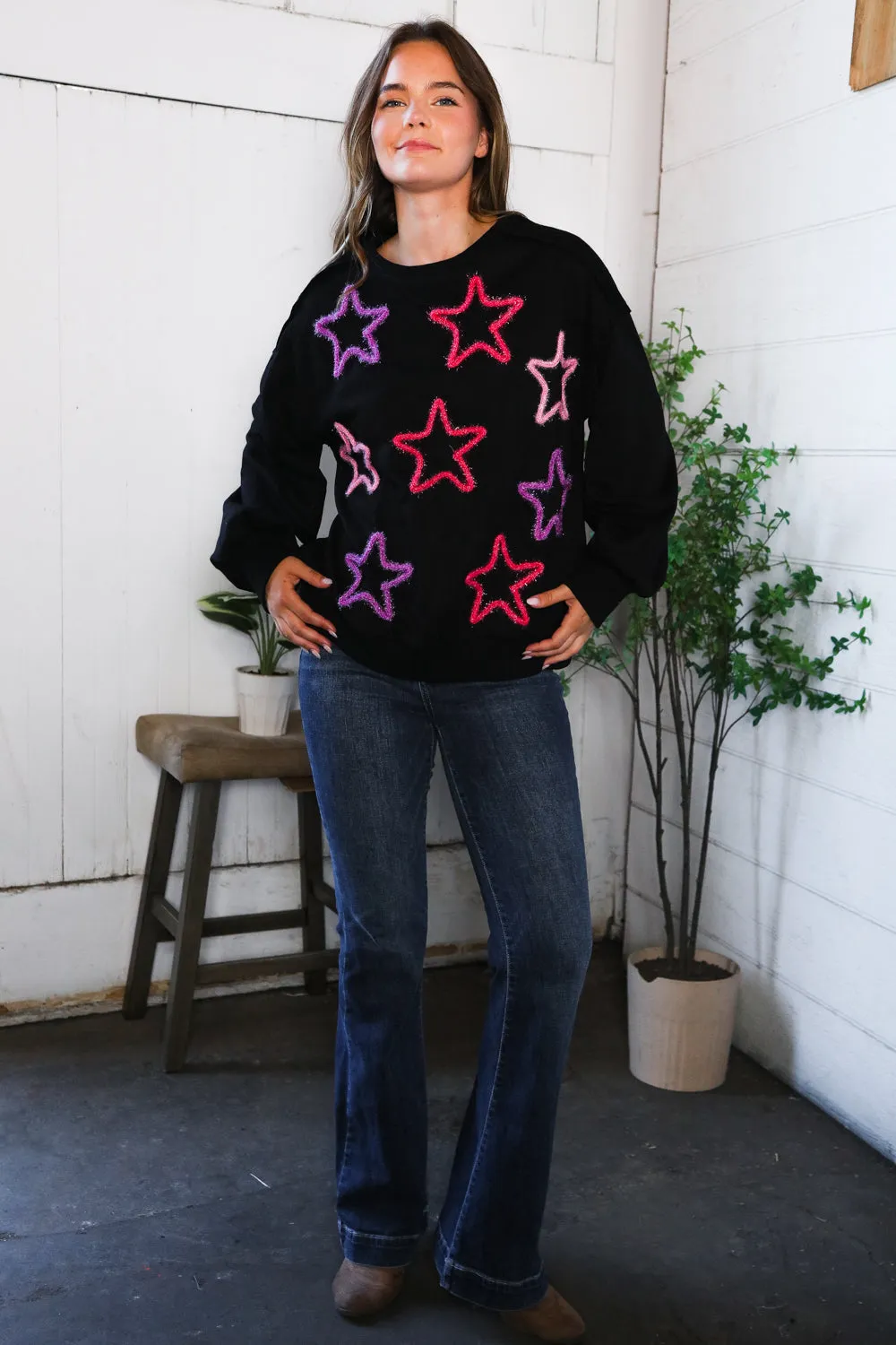 You Gave Me The Stars Cozy Sweater sold by Charming Charlie product image thumbnail 3