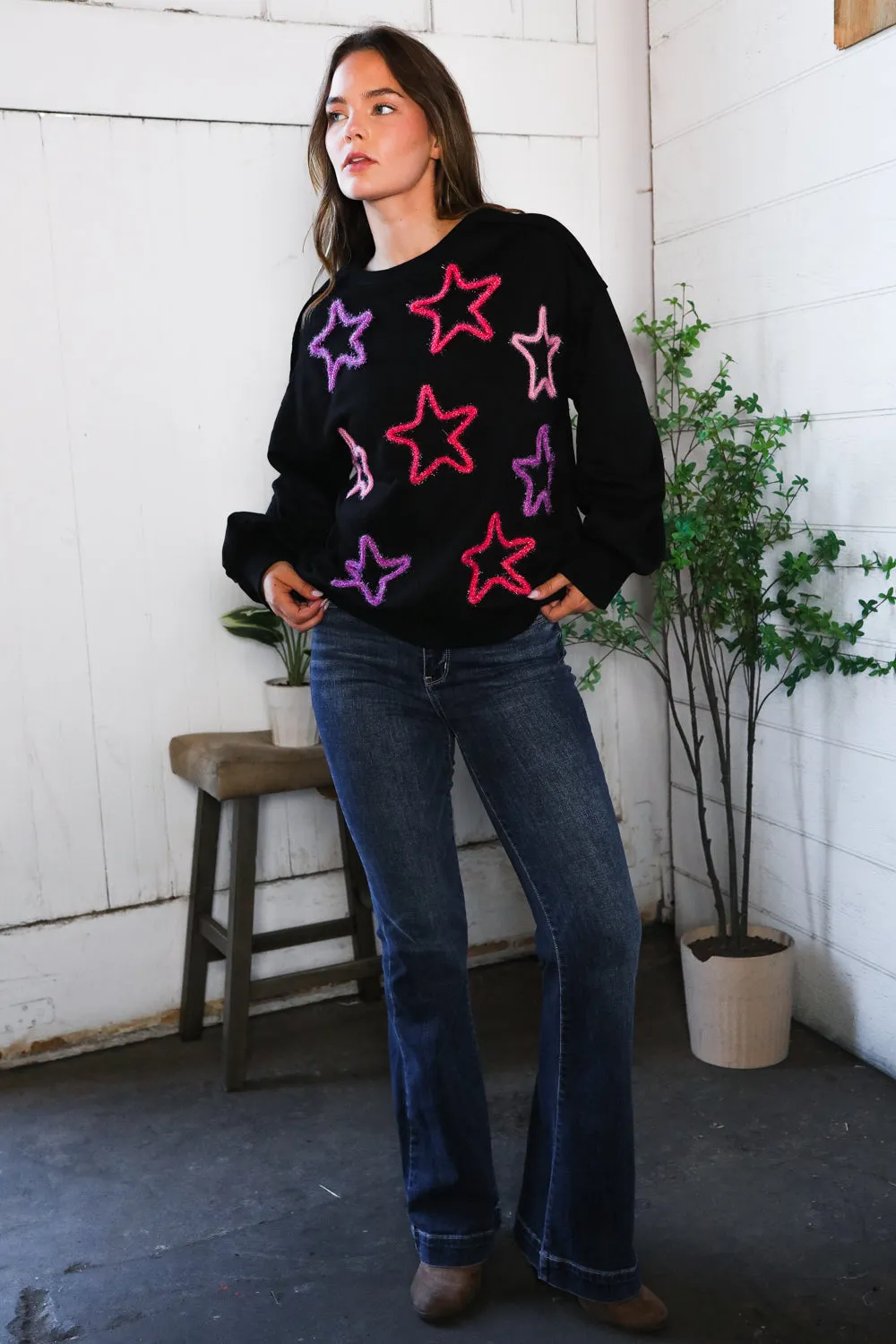 You Gave Me The Stars Cozy Sweater sold by Charming Charlie product image thumbnail 4