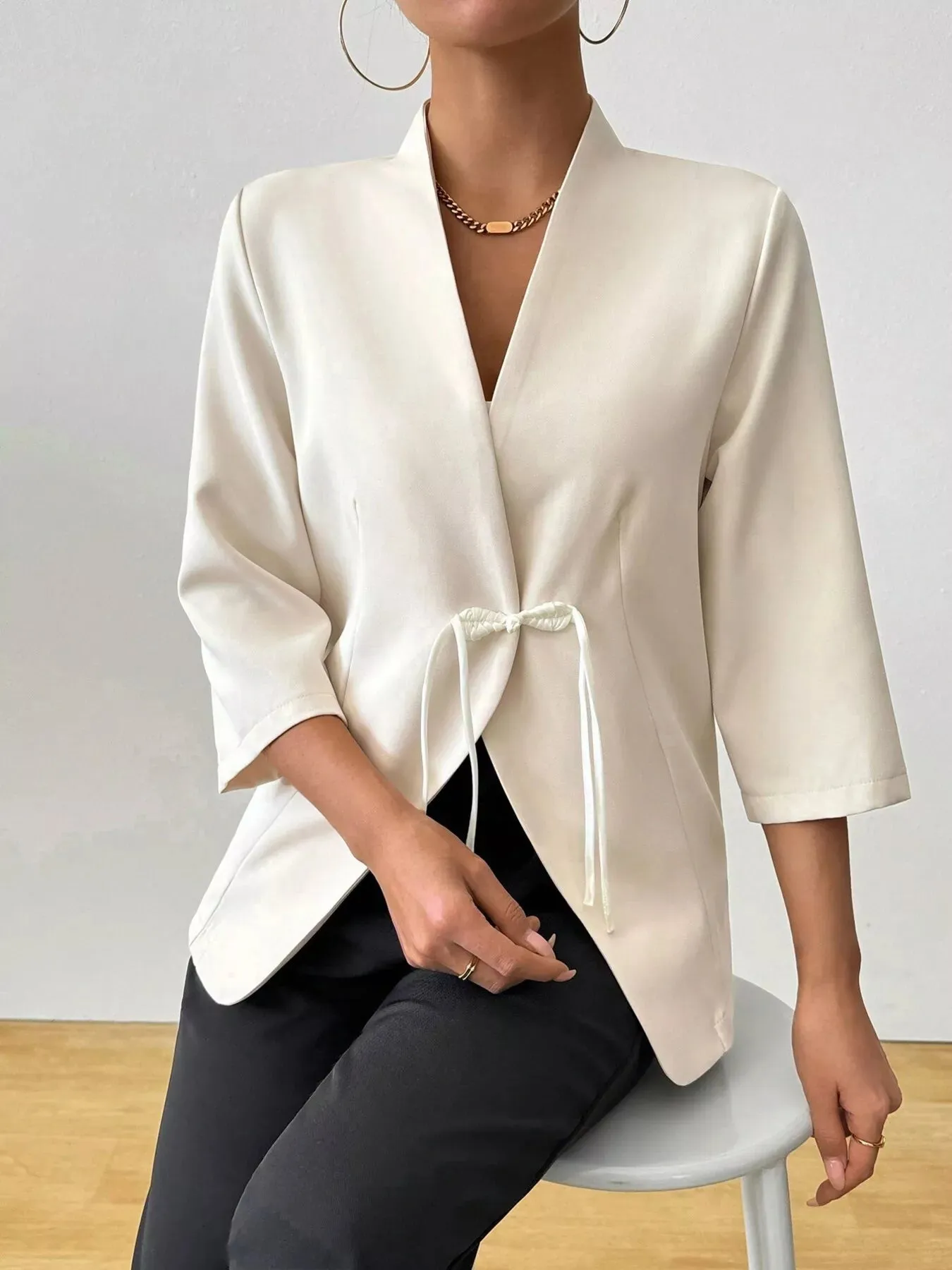Three-Quarter Sleeves Blazer sold by Charming Charlie product image thumbnail 2