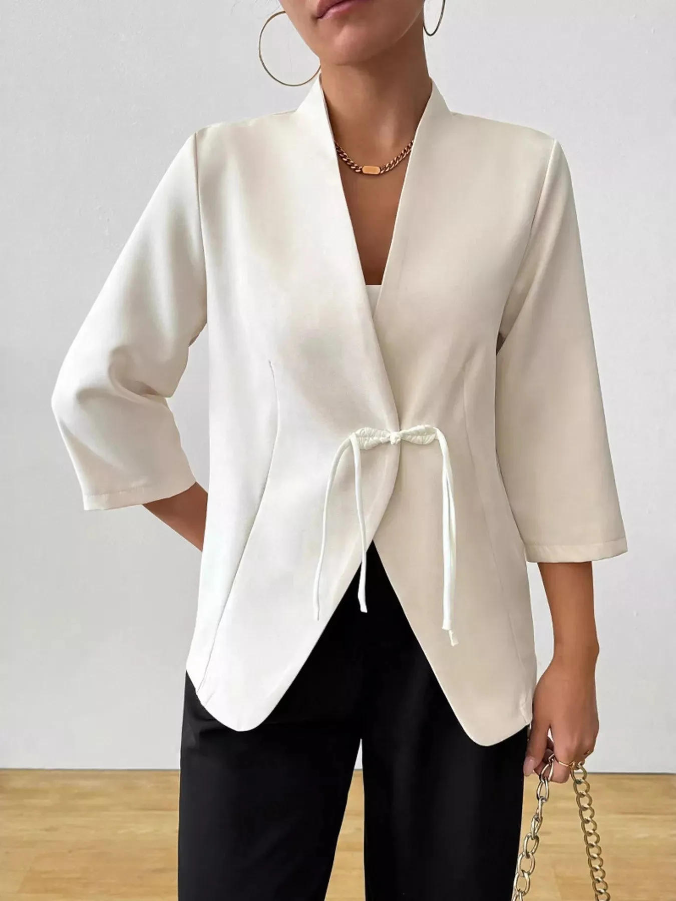 Three-Quarter Sleeves Blazer sold by Charming Charlie product image thumbnail 3