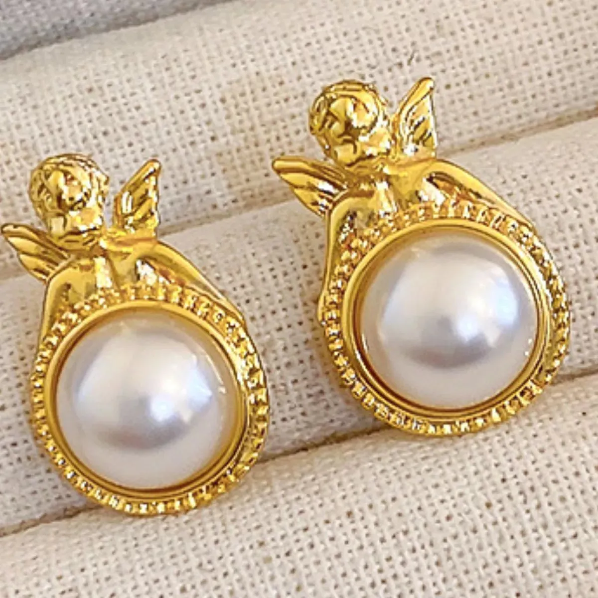 18K Gold-Plated Alloy Geometric Earrings sold by Charming Charlie product image thumbnail 2