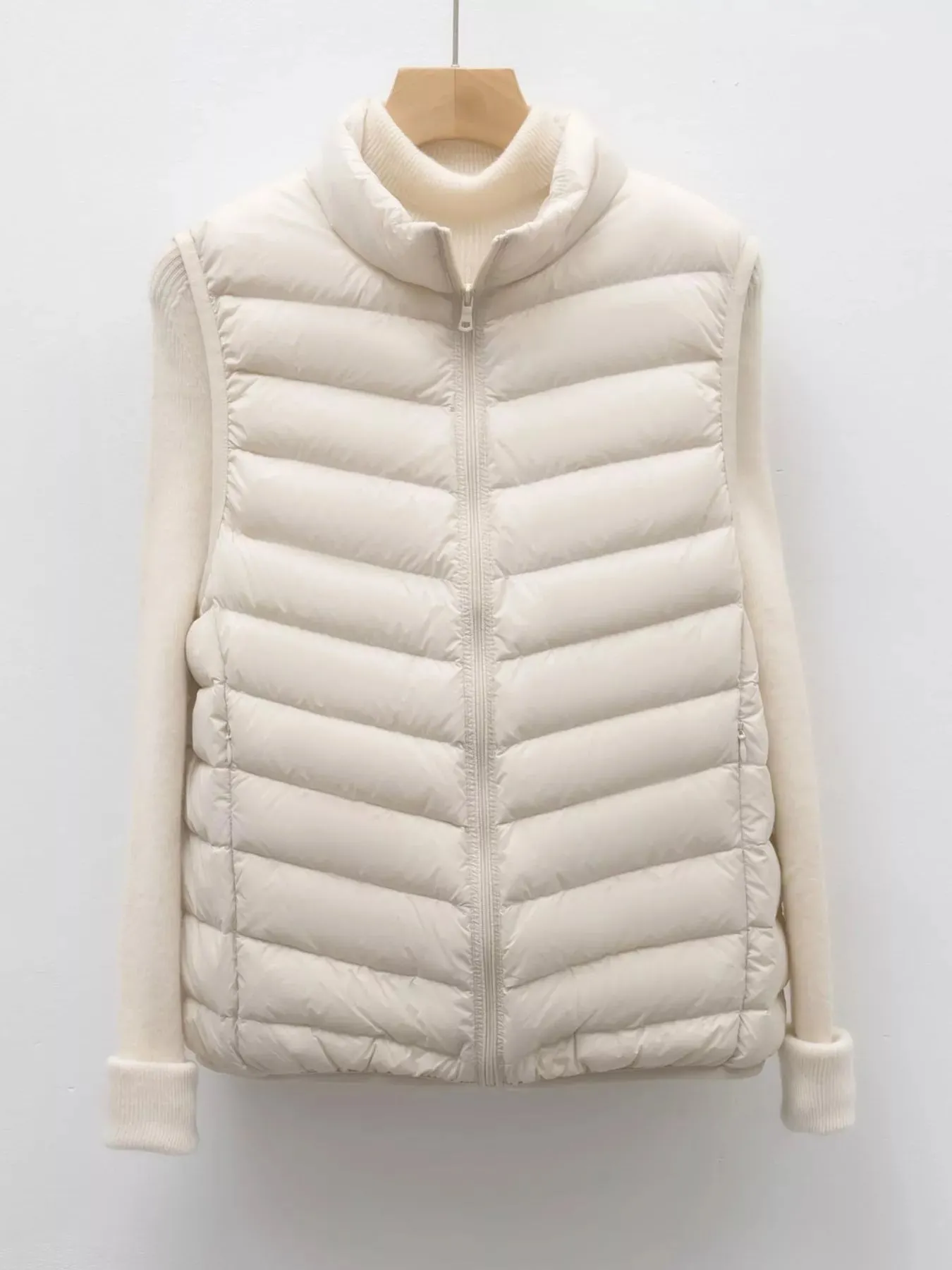 Quilted Zip Up Turtleneck Vest Coat sold by Charming Charlie