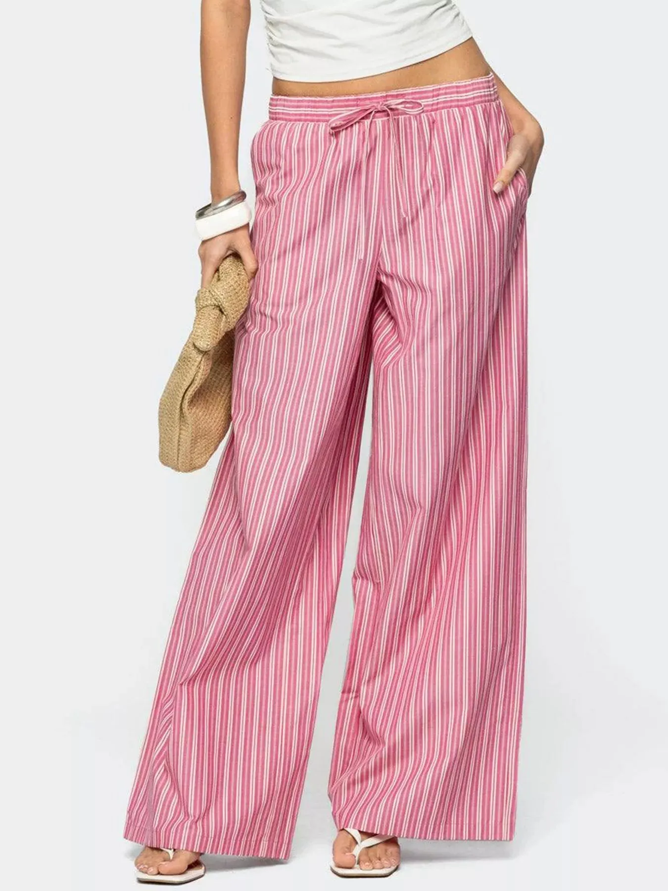 Striped Wide Leg Pants sold by Charming Charlie