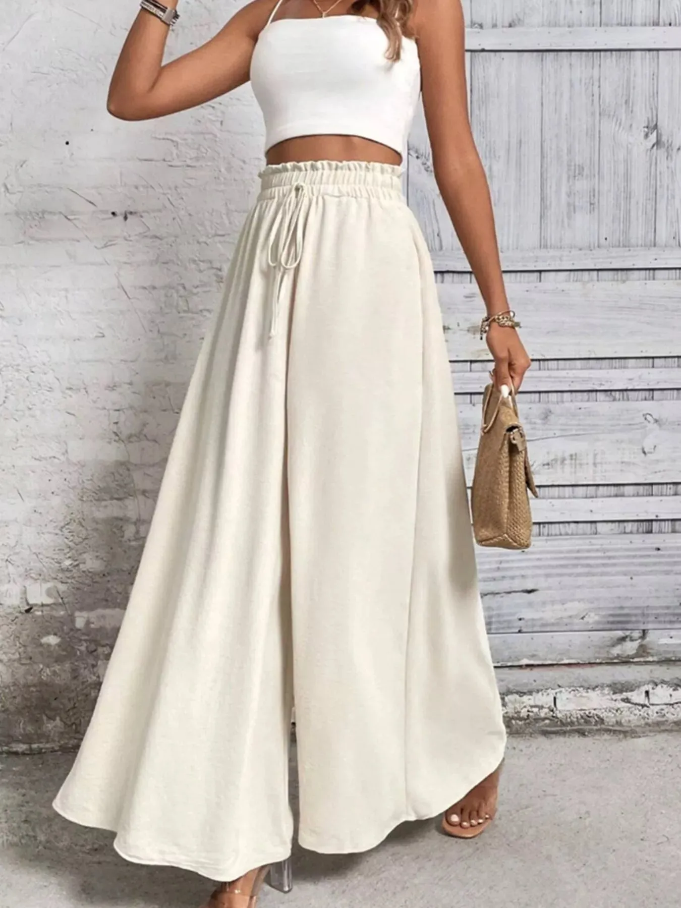 Frill Wide Leg Pants sold by Charming Charlie product image thumbnail 3