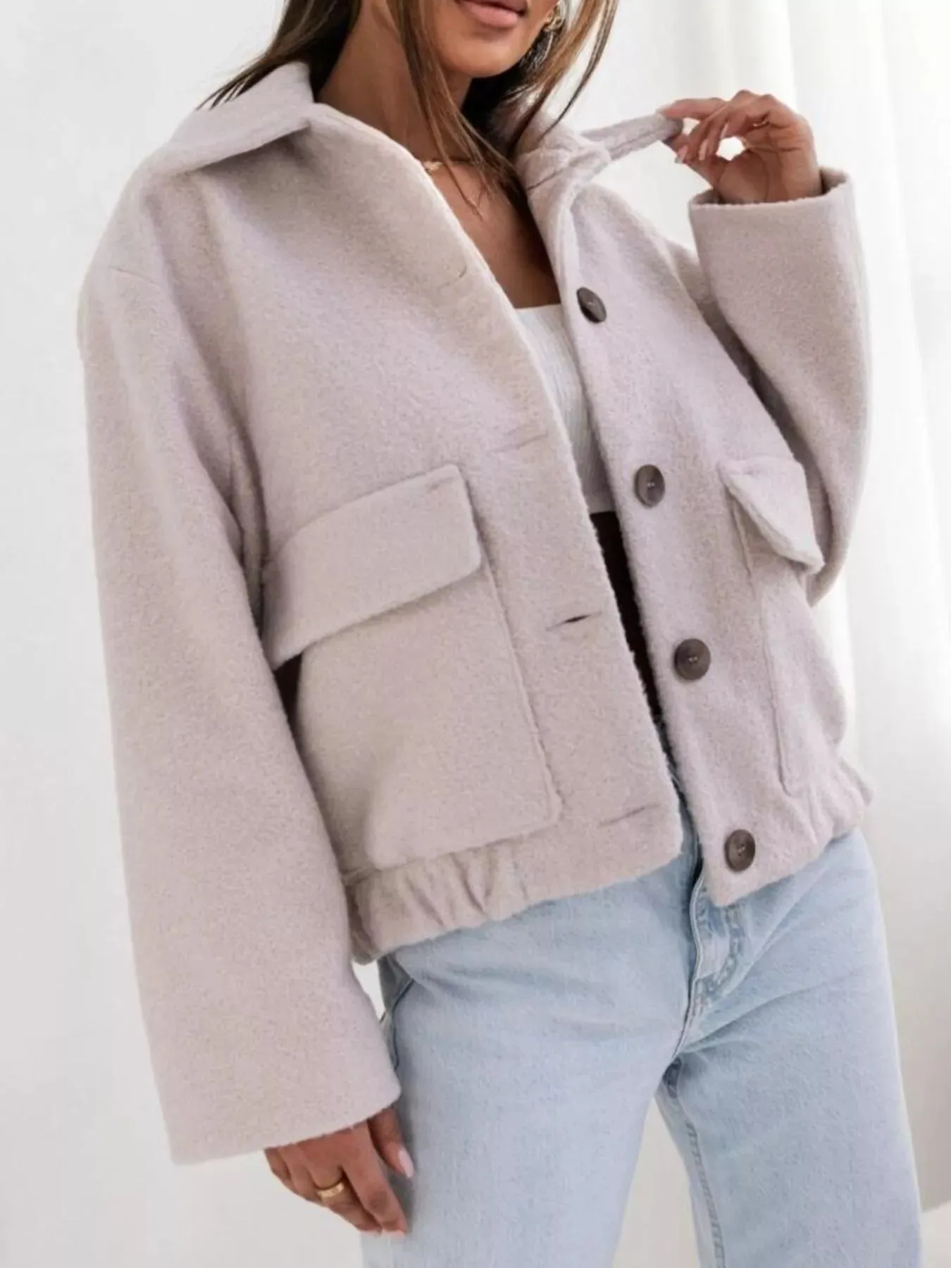 Button-Up Long Sleeve Outerwear sold by Charming Charlie