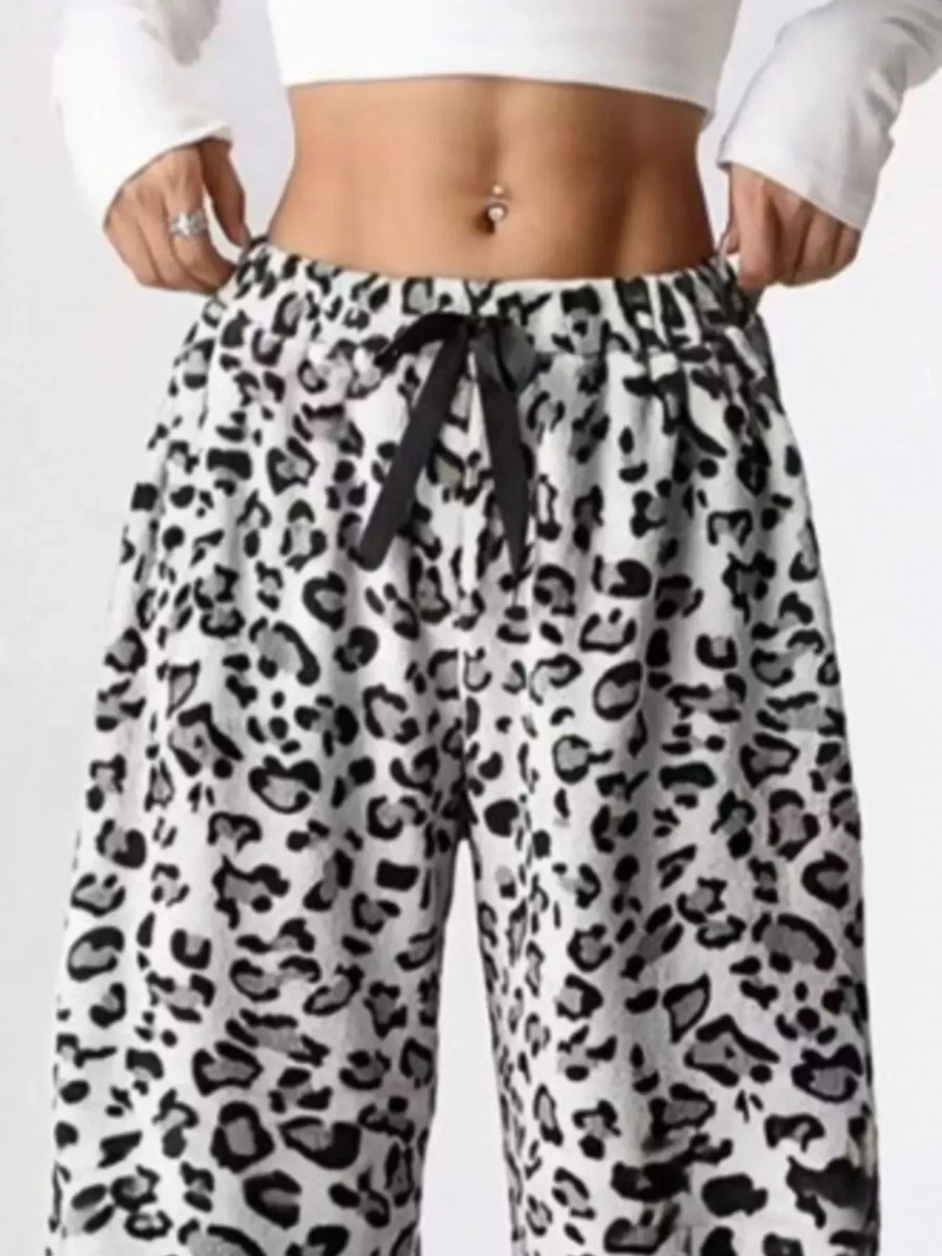 Leopard Wide Leg Pants sold by Charming Charlie product image thumbnail 5