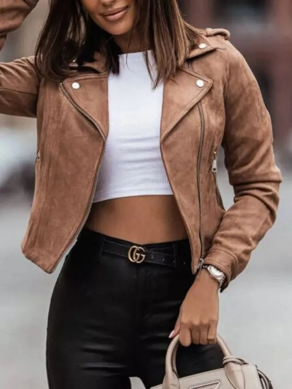 Zip Up Long Sleeve Jacket sold by Charming Charlie