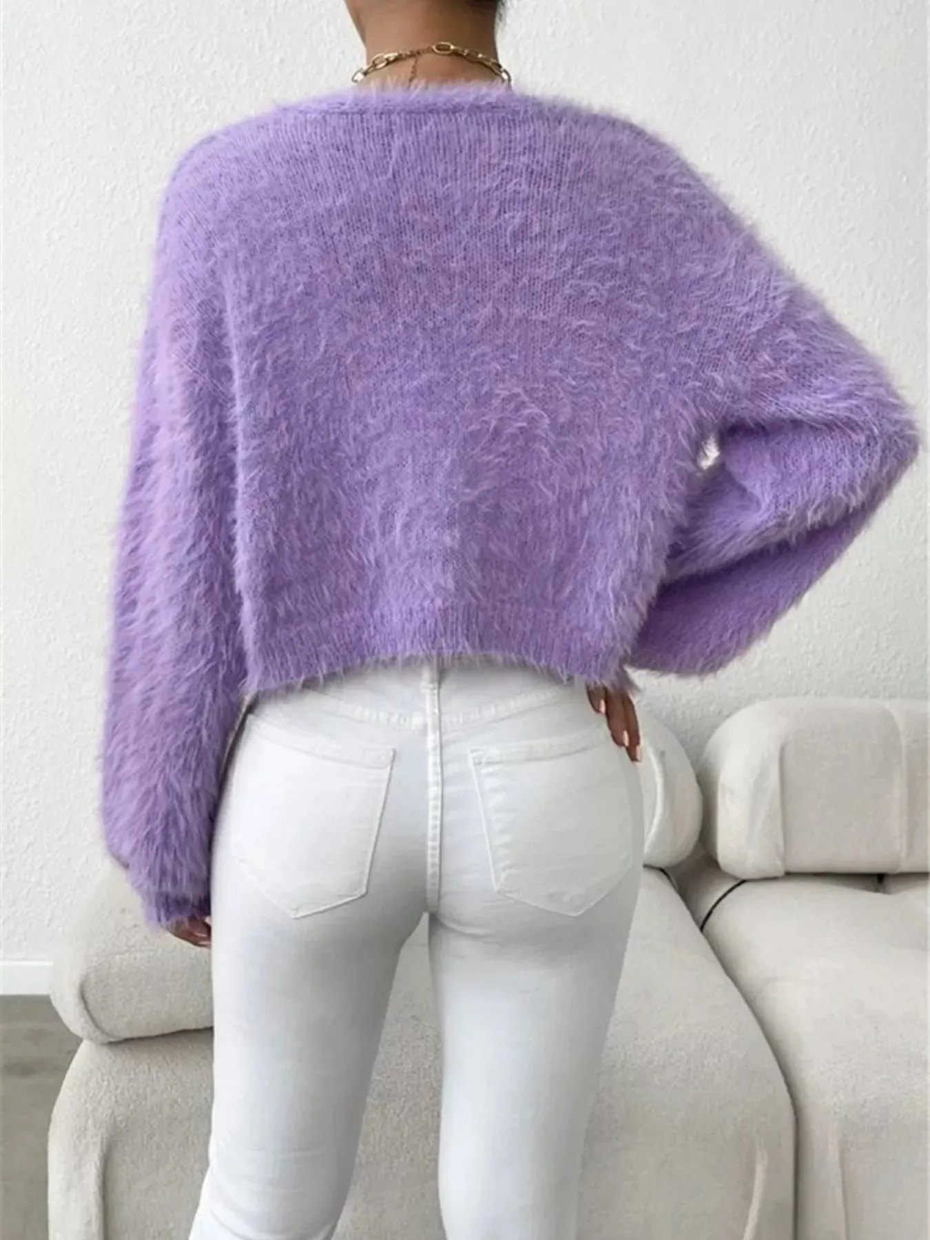 Open Front Long Sleeve Cardigan sold by Charming Charlie product image thumbnail 3