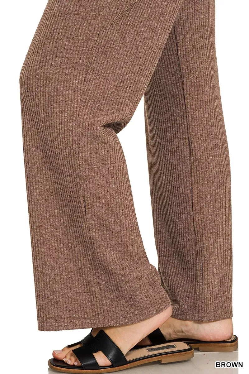 Zenana Ribbed Drawstring Lounge Pants sold by Charming Charlie product image thumbnail 3