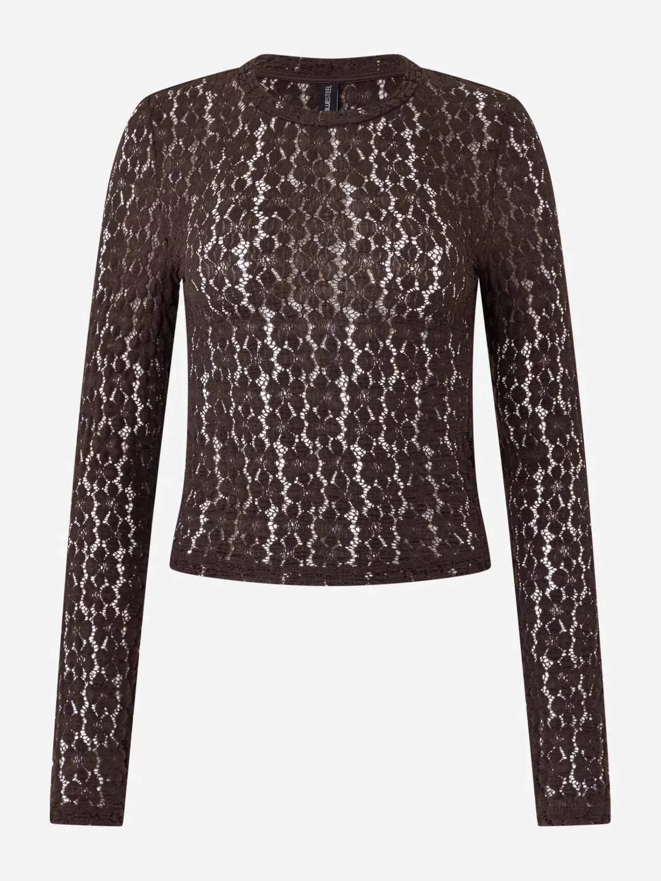 Lace Round Neck Long Sleeve Blouse sold by Charming Charlie product image thumbnail 4