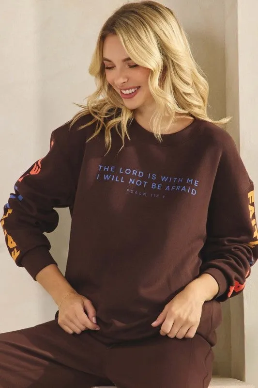 Faith Over Fear Ultra Comfy Graphic Sweatshirt sold by Charming Charlie