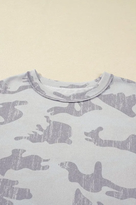 Plus Size Camouflage Crewneck Sweatshirt sold by Charming Charlie product image thumbnail 5