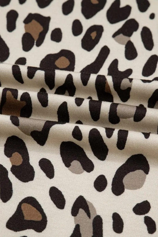 Leopard Wide Leg Cropped Pants sold by Charming Charlie product image thumbnail 5