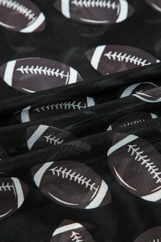 Game Day Sheer Mesh Long Sleeve Top sold by Charming Charlie product image thumbnail 5