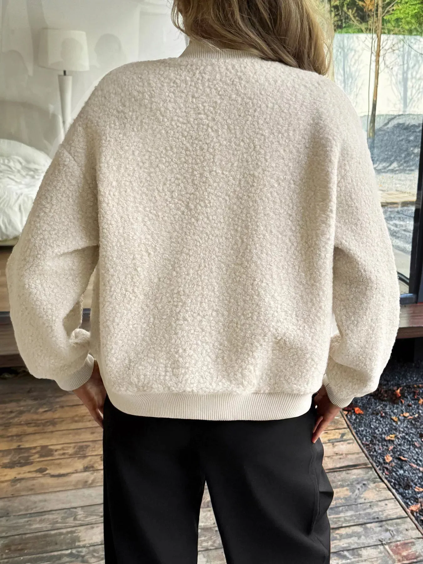 Snap Down Dropped Shoulder Jacket sold by Charming Charlie product image thumbnail 3