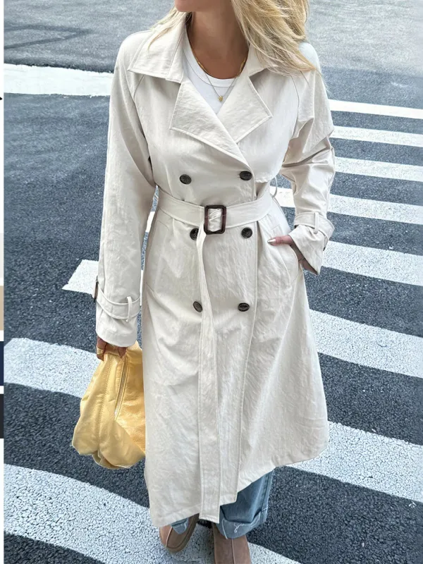 Double-Breasted Belted Trench Coat sold by Charming Charlie