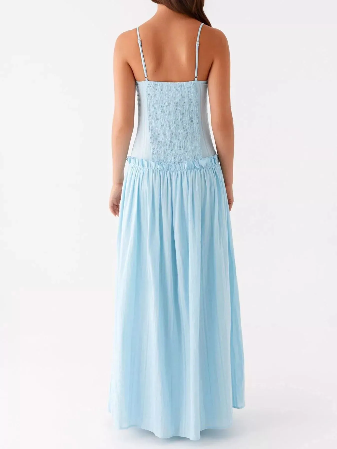 Frill Spaghetti Strap Maxi Dress sold by Charming Charlie product image thumbnail 4