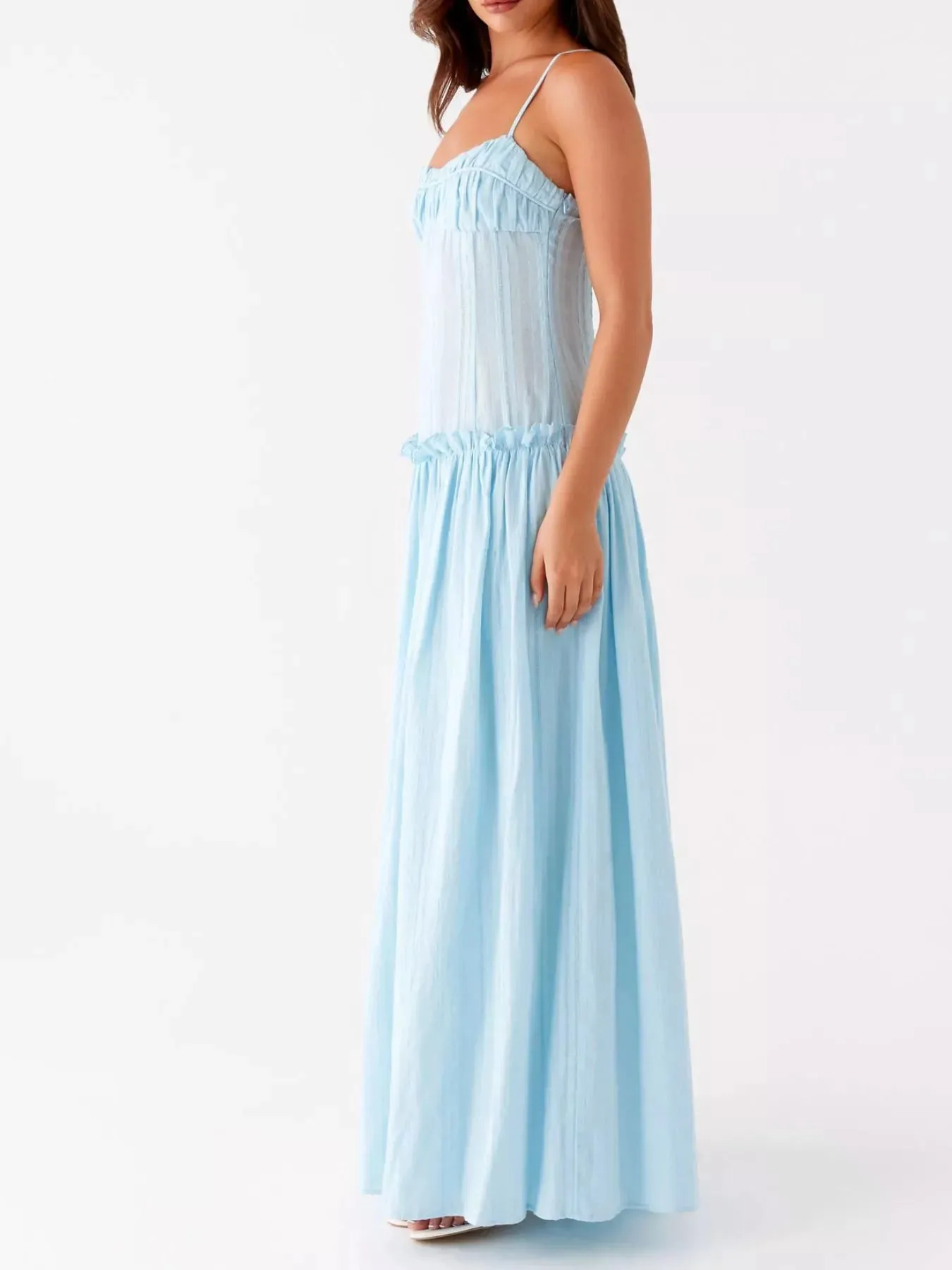 Frill Spaghetti Strap Maxi Dress sold by Charming Charlie product image thumbnail 2