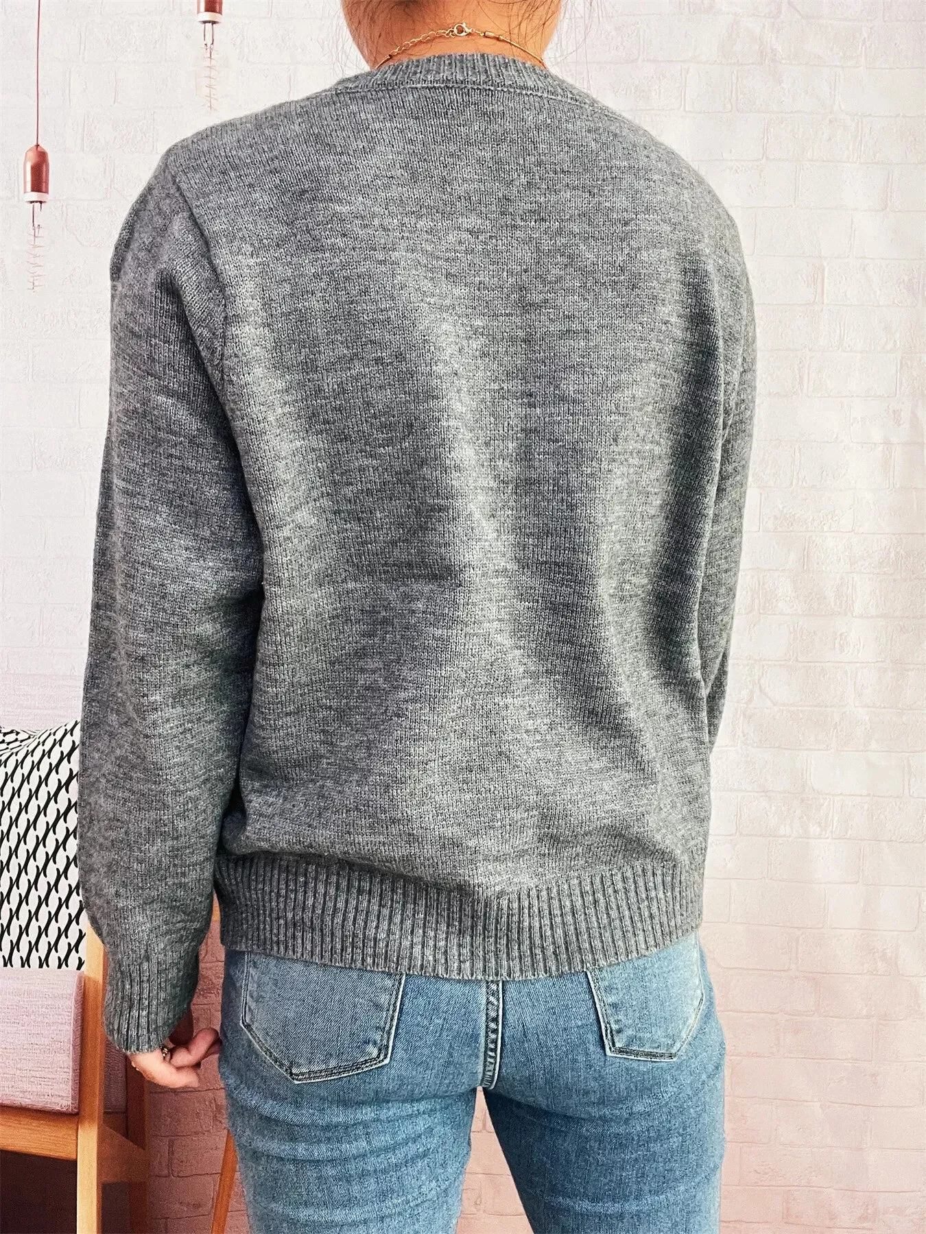 Floral Ribbed Hem Tie Front Cardigan sold by Charming Charlie product image thumbnail 5