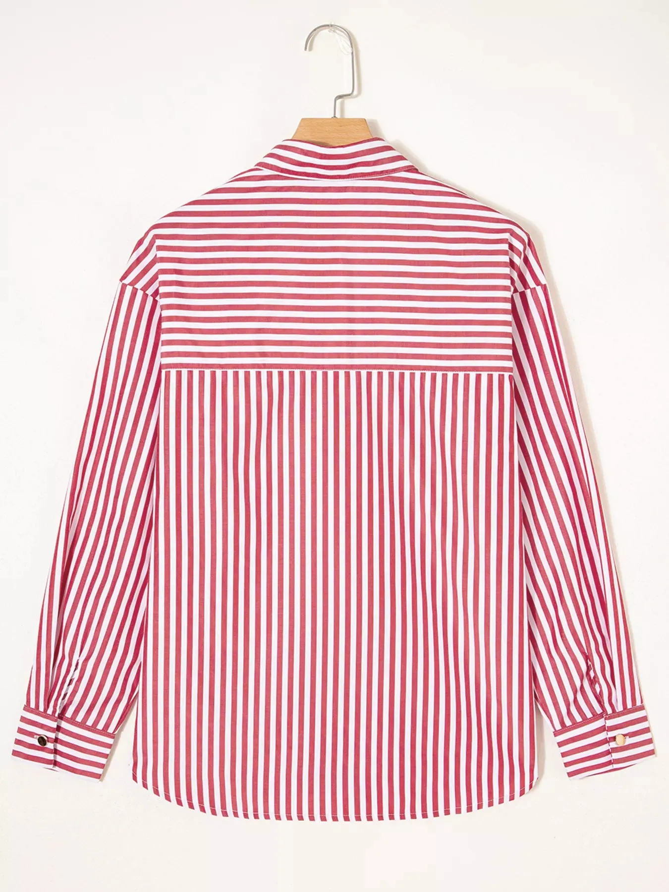 Striped Button-Up Long Sleeve Shirt sold by Charming Charlie product image thumbnail 5