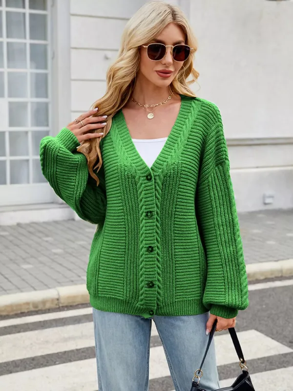 Button Up Long Sleeve Cardigan sold by Charming Charlie