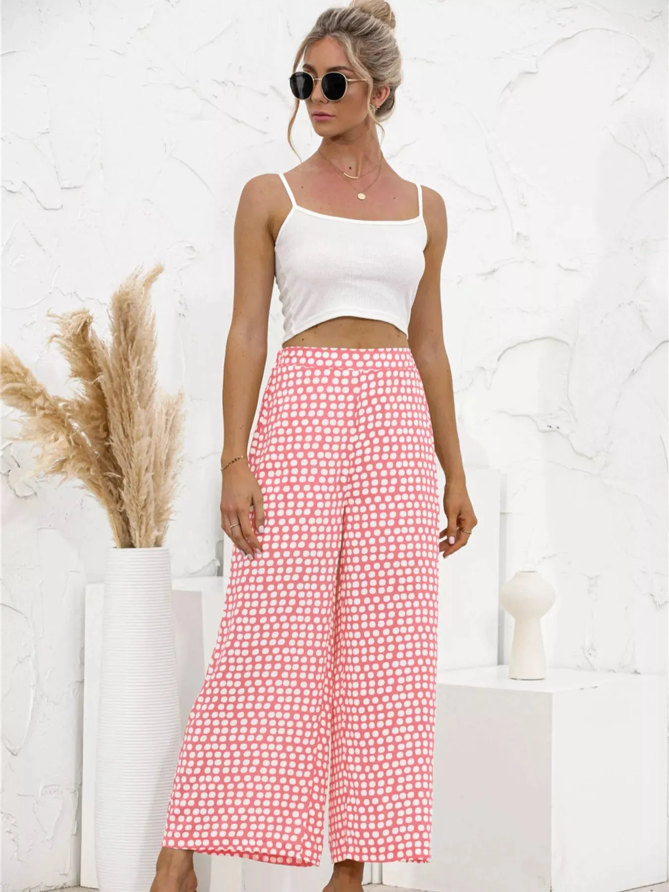 Polka Dot Wide Leg Pants sold by Charming Charlie product image thumbnail 4