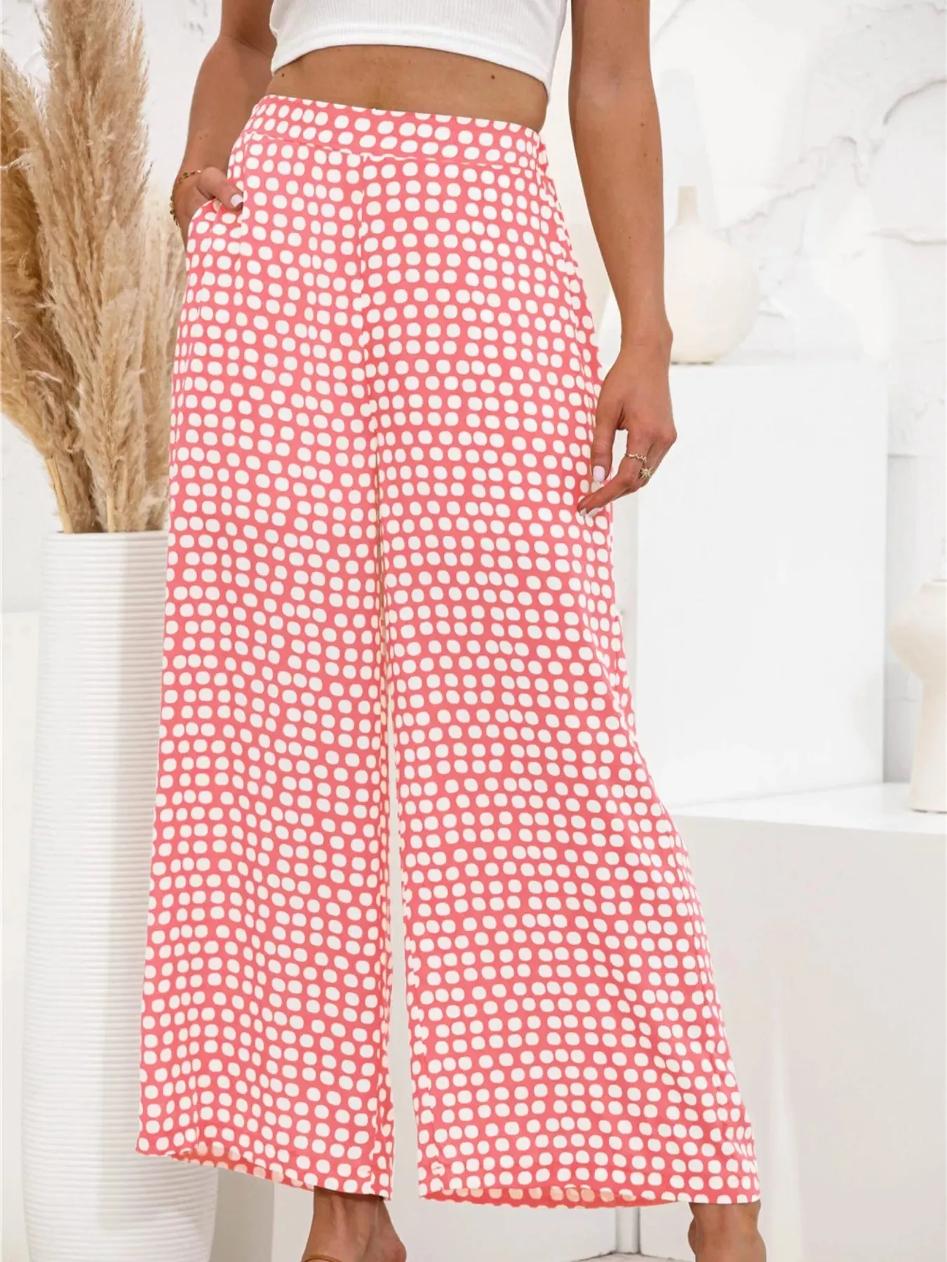 Polka Dot Wide Leg Pants sold by Charming Charlie product image thumbnail 3