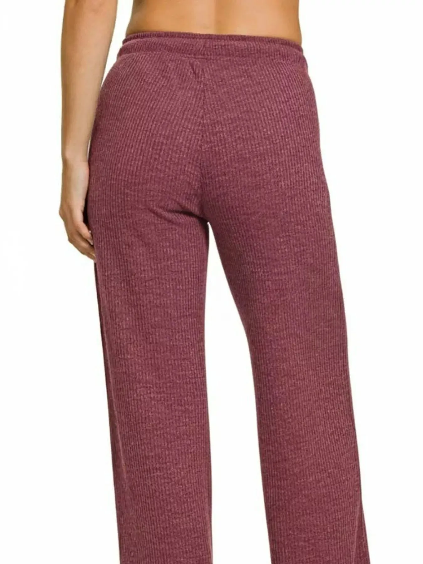 Zenana Ribbed Drawstring Lounge Pants sold by Charming Charlie product image thumbnail 2