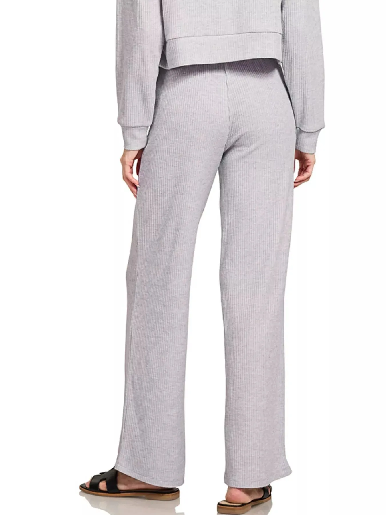 Zenana Ribbed Drawstring Lounge Pants sold by Charming Charlie product image thumbnail 3