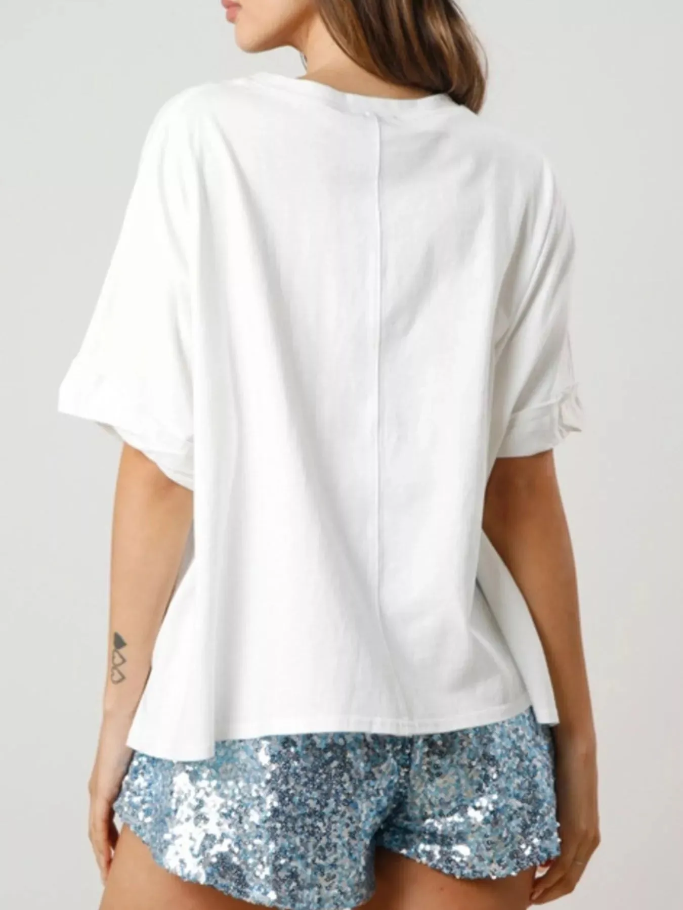 Sequin Tiger Round Neck T-Shirt sold by Charming Charlie product image thumbnail 5