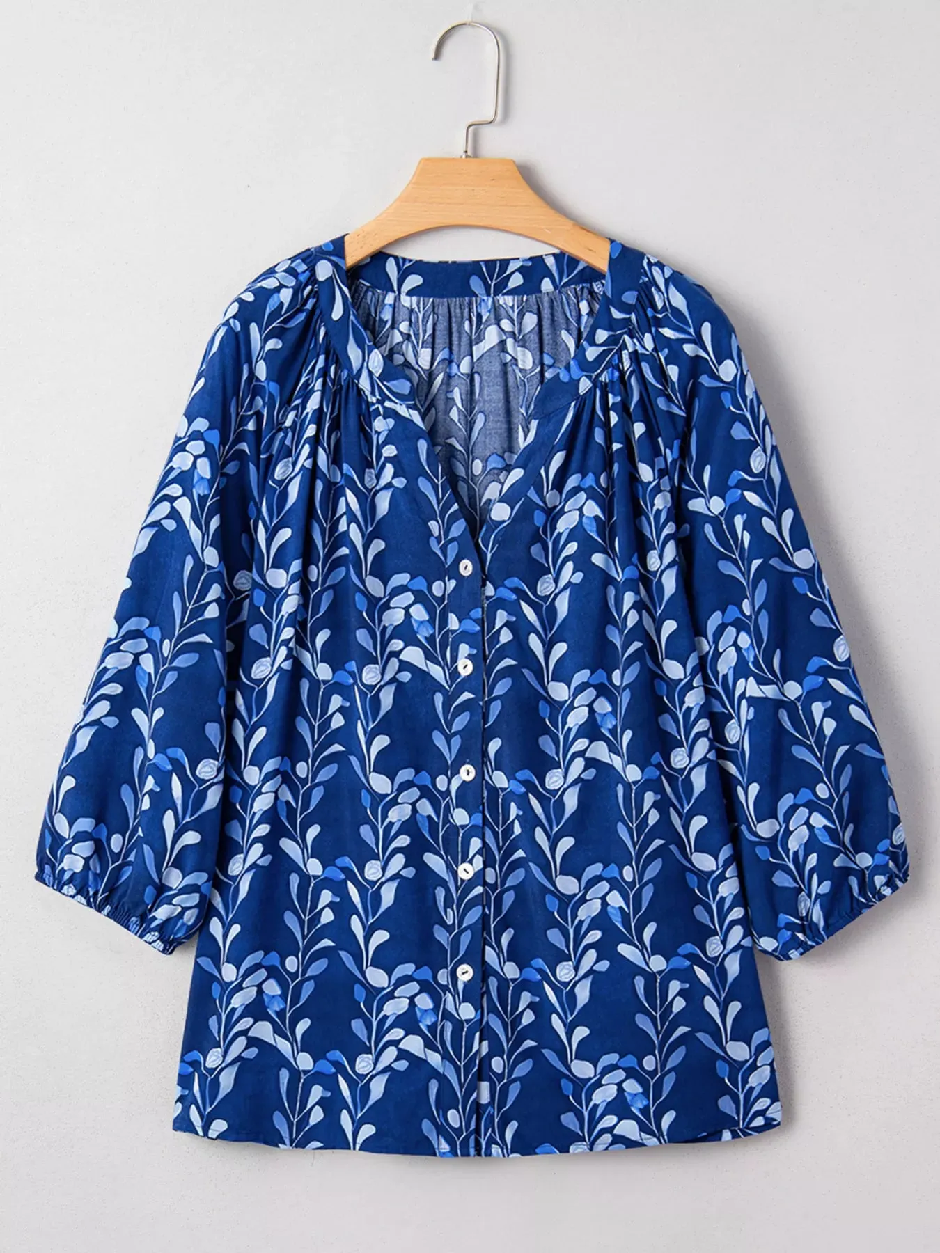 Botanical Print Button Up Shirt sold by Charming Charlie product image thumbnail 2