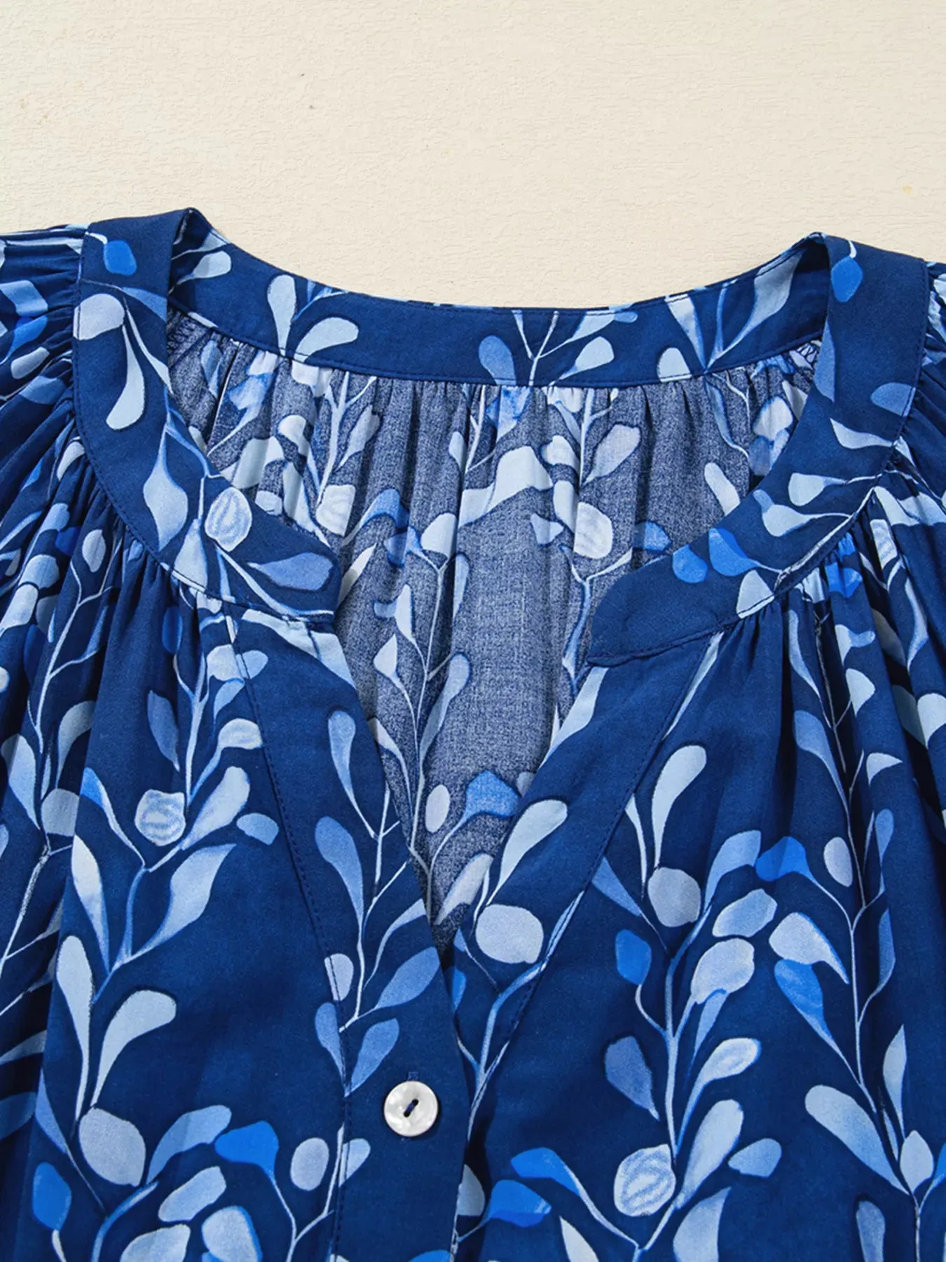 Botanical Print Button Up Shirt sold by Charming Charlie product image thumbnail 4