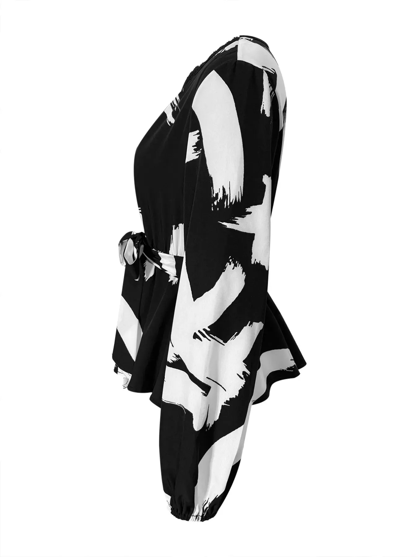 Tie Waist Long Sleeve Blouse sold by Charming Charlie product image thumbnail 5