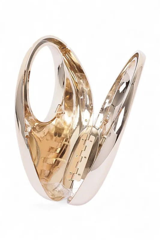 Polished Molded Top Handle Clutch sold by Charming Charlie product image thumbnail 5