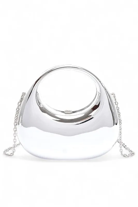 Polished Molded Top Handle Clutch sold by Charming Charlie product image thumbnail 2