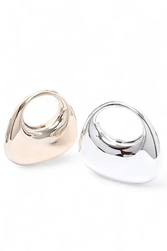 Polished Molded Top Handle Clutch sold by Charming Charlie product image thumbnail 3