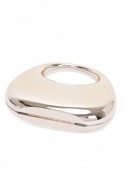 Polished Molded Top Handle Clutch sold by Charming Charlie product image thumbnail 4