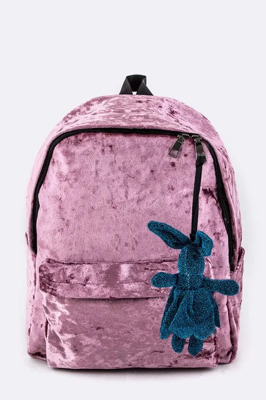 Velour Fashion Backpack made by Charming Charlie