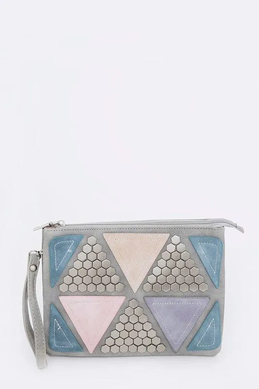 Color Block Convertible Clutch Clutch Bag sold by Charming Charlie