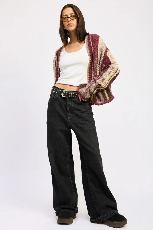 COLOR MIXED CARDIGAN TOP sold by Charming Charlie product image thumbnail 5