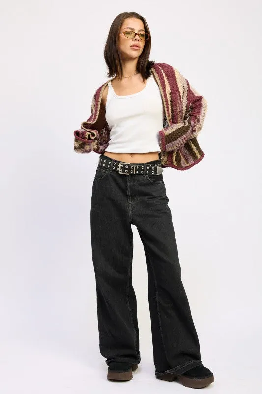 COLOR MIXED CARDIGAN TOP sold by Charming Charlie product image thumbnail 3